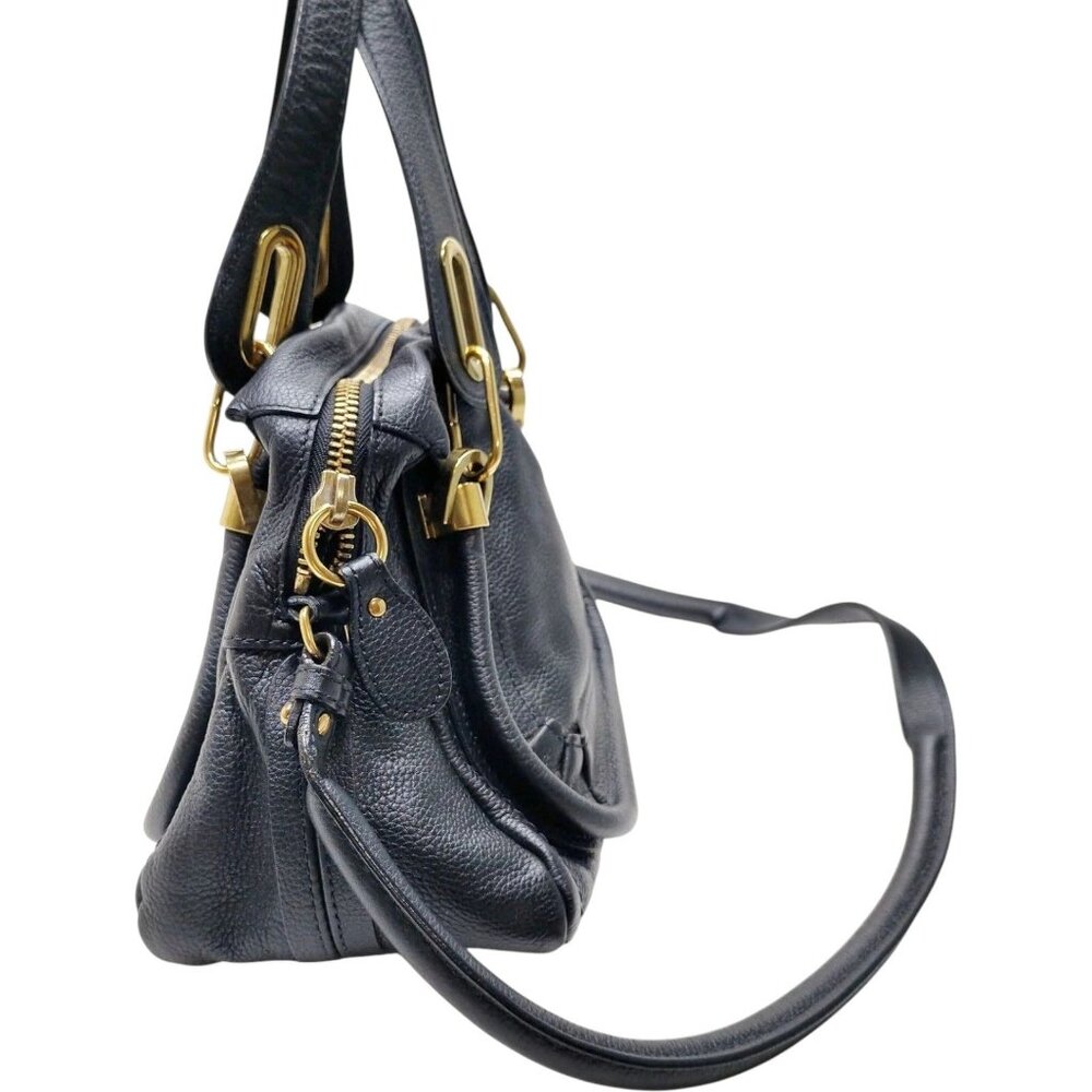 (L5) Chloe Crossbody Bag Black Leather - Picture 3 of 8